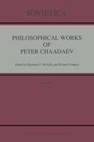 Philosophical Works of Peter Chaadaev