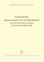 Umsatz, Kosten, Spannen und Gewinn des Einzelhandels