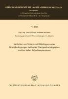 Verhalten von Sintermetall-Gleitlagern unter Grenzbedingungen bei hohen Gleitgeschwindigkeiten und bei tiefen Anlauftemperaturen