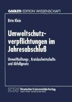 Umweltschutzverpflichtungen im Jahresabschluß