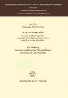 Zur Färbung anionisch modifizierter Polyamidfasern mit kationischen Farbstoffen