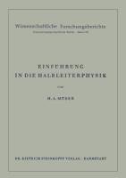 Einführung in die Halbleiterphysik