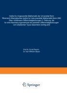 Über nichtlineare Differentialgleichungen 2. Ordnung, die für eine Abschätzungsmethode bei partiellen Differentialgleichungen vom elliptischen Typus besonders wichtig sind