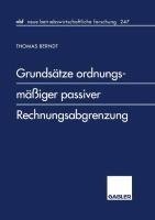 Grundsätze ordnungsmäßiger passiver Rechnungsabgrenzung