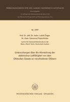 Untersuchungen über die Abweichung der elektrischen Leitfähigkeit von dem Ohmschen Gesetz an verschiedenen Gläsern