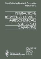 Interactions Between Adjuvants, Agrochemicals and Target Organisms