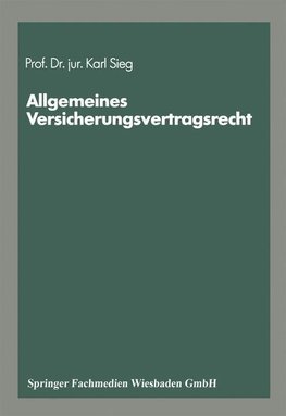 Schriftenreihe "Die Versicherung"