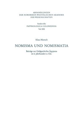 Nomisma und Nomismatia