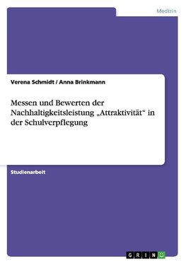 Messen und Bewerten der Nachhaltigkeitsleistung "Attraktivität" in der Schulverpflegung