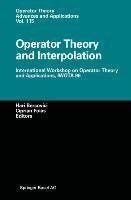 Operator Theory and Interpolation