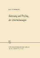 Betreuung und Prüfung der Unternehmungen