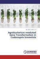 Agrobacterium mediated Gene Transformation in Codonopsis lanceolata