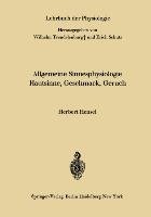 Allgemeine Sinnesphysiologie Hautsinne, Geschmack, Geruch