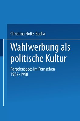 Wahlwerbung als politische Kultur