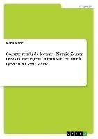 Compte-rendu de lecture - Natalie Zemon Davis et Henri-Jean Martin sur "Publier à Lyon au XVIème siècle"