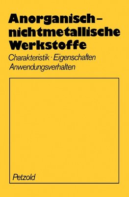 Anorganisch-nichtmetallische Werkstoffe