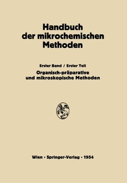 Präparative Mikromethoden in der Organischen Chemie