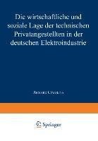 Die wirtschaftliche und soziale Lage der Technischen Privatangestellten in der Deutschen Elektroindustrie