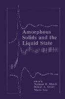 Amorphous Solids and the Liquid State