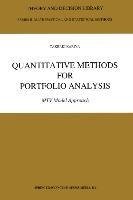 Quantitative Methods for Portfolio Analysis