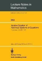 Iterative Solution of Nonlinear Systems of Equations