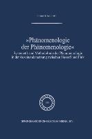 Phänomenologie der Phänomenologie