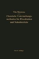 Vita-Massenez Chemische Untersuchungsmethoden für Eisenhütten und Nebenbetriebe