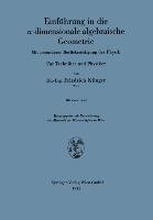 Einführung in die n-dimensionale algebraische Geometrie