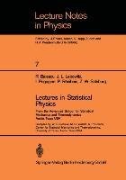 Lectures in Statistical Physics