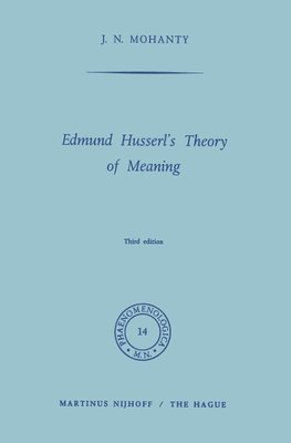 Edmund Husserl's Theory of Meaning