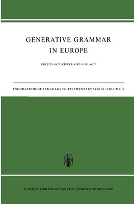 Generative Grammar in Europe