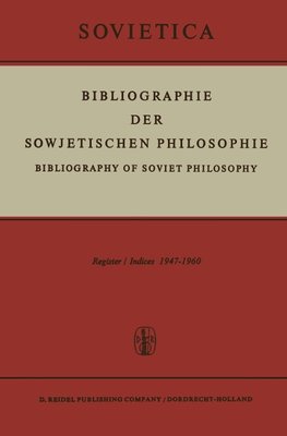 Bibliographie der Sowjetischen Philosophie