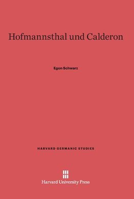 Hofmannsthal und Calderon