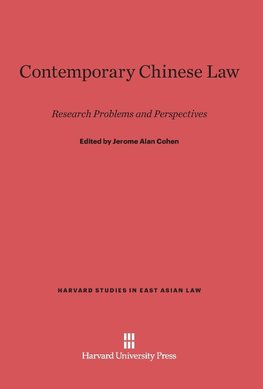 Contemporary Chinese Law