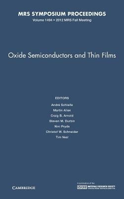 Schleife, A: Oxide Semiconductors and Thin Films: Volume 149