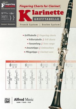 Grifftabelle Klarinette Boehm System | Fingering Charts for Bb-Clarinet French System