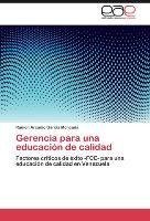 Gerencia para una educación de calidad