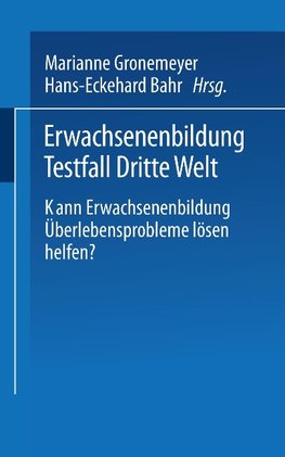 Erwachsenenbildung Testfall Dritte Welt