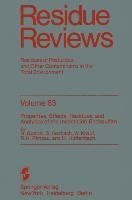 Properties, Effects, Residues, and Analytics of the insecticide Endosulfan