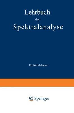 Lehrbuch der Spektralanalyse