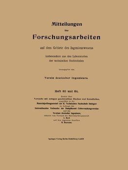 Mitteilungen über Forschungsarbeiten auf dem Gebiete des Ingenieurwesens