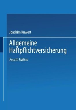 Allgemeine Haftpflichtversicherung