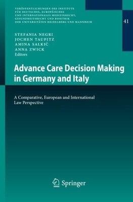 Advance Care Decision Making in Germany and Italy