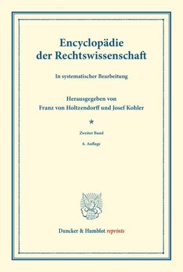 Encyklopädie der Rechtswissenschaft