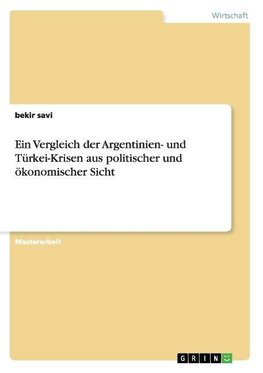 Ein Vergleich der Argentinien- und Türkei-Krisen aus politischer und ökonomischer Sicht