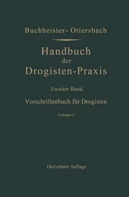 Vorschriftenbuch für Drogisten