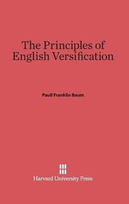 The Principles of English Versification