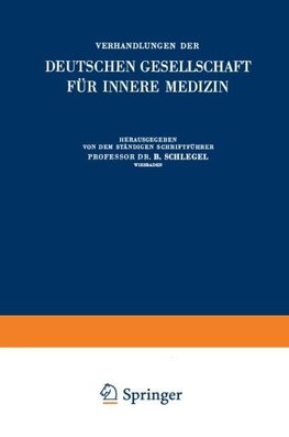 Verhandlungen der Deutschen Gesellschaft für Innere Medizin