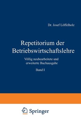 Repetitorium der Betriebswirtschaftslehre