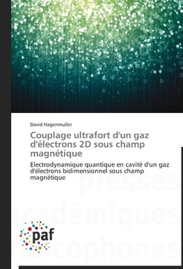 Couplage ultrafort d'un gaz d'électrons 2D sous champ magnétique